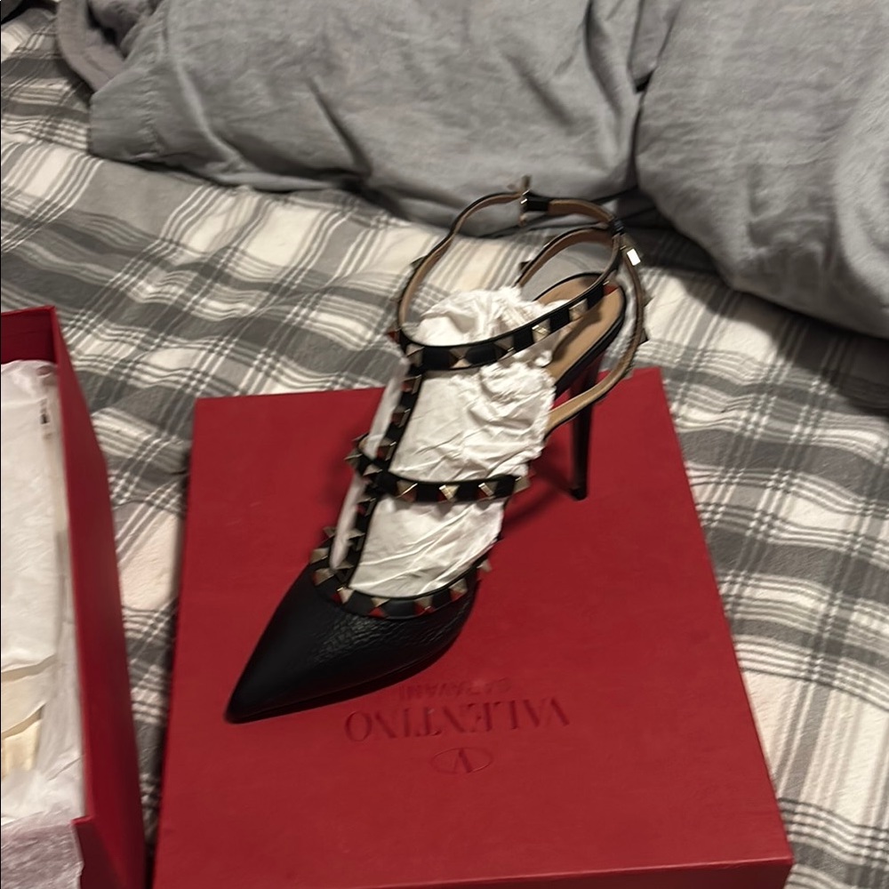 Valentino Black Studded Women's Heels